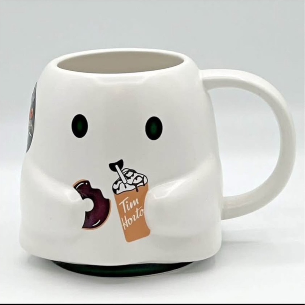 Tim Hortons Ghost Mug with heat activated designs